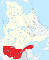 Canada Quebec south location map.png