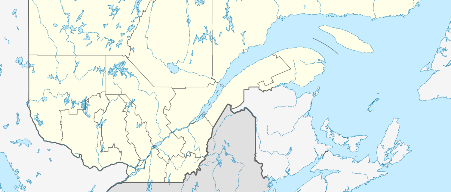 Quebec South location map.png