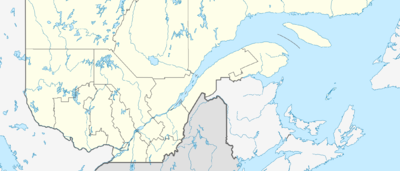 Positionskarte Kanada Québec Süden